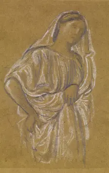 St Theophilus and the Angel - Study of a Court Lady, 1863-67. Creator: Sir Edward Coley Burne-Jones
