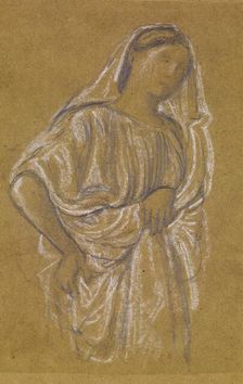 St Theophilus and the Angel - Study of a Court Lady, 1863-67. Creator: Sir Edward Coley Burne-Jones