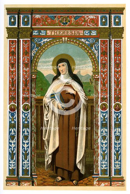 St Theresa of Avila, 1886. Artist: Unknown