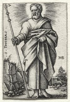 St. Thomas, 1545-1546. Creator: Hans Sebald Beham (German, 1500-1550)