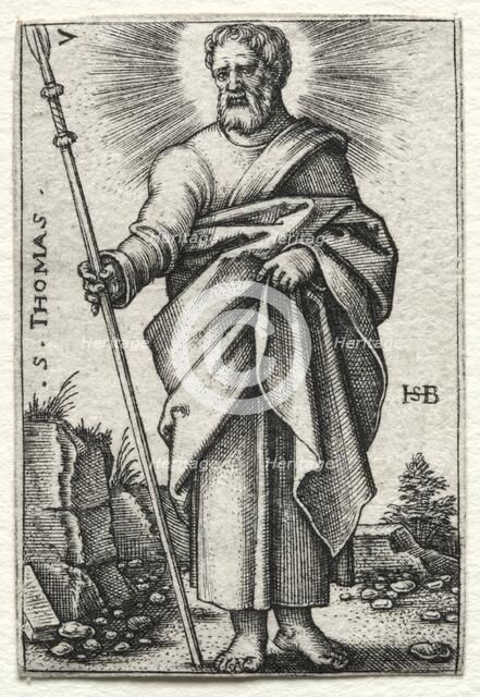 St. Thomas, 1545-1546. Creator: Hans Sebald Beham (German, 1500-1550).