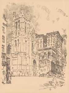 St. Thomas, New York, 1918. Creator: Frederick Childe Hassam