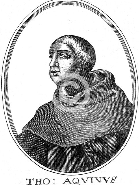 St Thomas Aquinas (c1225-1274), Italian philosopher and theologian. Artist: Unknown