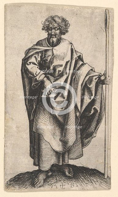 St. Thomas, ca. 1435-1491. Creator: Martin Schongauer.