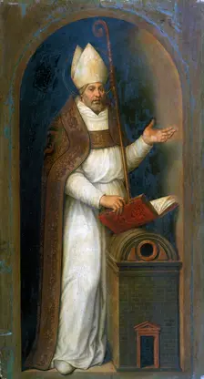 St Thomas de Villeneuve 1597. Artist: Juan De Juanes