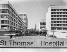 St Thomas Hospital, Lambeth Palace Road, Lambeth, London, 28/02/1977. Creator: John Laing plc