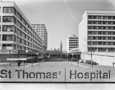 St Thomas Hospital, Lambeth Palace Road, Lambeth, London, 28/02/1977. Creator: John Laing plc