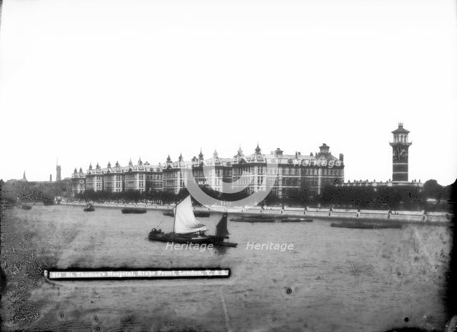 St Thomas' Hospital, Lambeth Palace Road, Lambeth, London, c1871-1900. Artist: York & Son