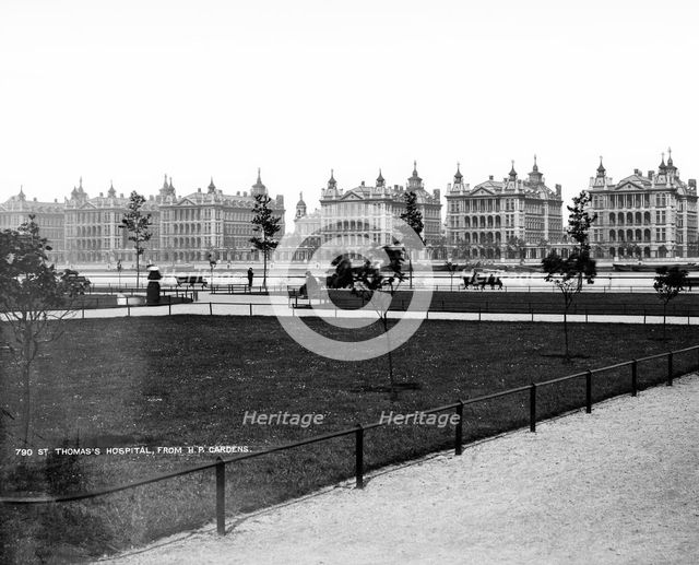St Thomas' Hospital, Lambeth Palace Road, Lambeth, London, c1871-1900. Artist: York & Son