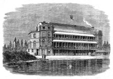 St. Thomas's Hospital, Surrey Gardens, 1862. Creator: T. H. W.