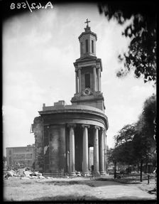 St Thomas's Church, Bath Row, Lee Bank, Birmingham, 1941. Creator: George Bernard Mason