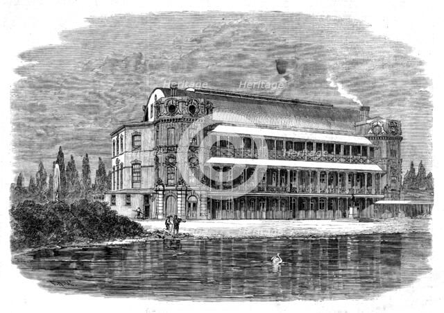 St. Thomas's Hospital, Surrey Gardens, 1862. Creator: T. H. W..