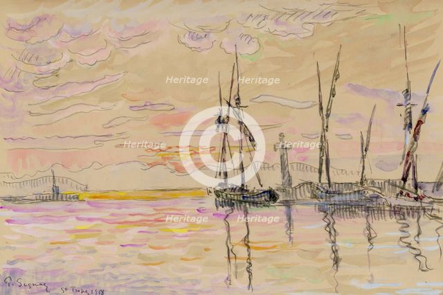 'St Tropez', 1918. Creator: Paul Signac.