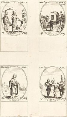 St. Urban; The Translation of St. Mary of James; St. Quadrat; St. Julius. Creator: Jacques Callot