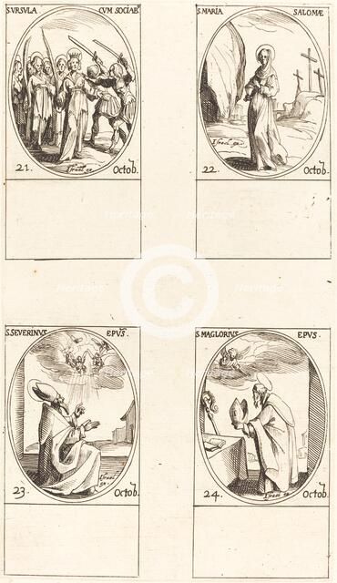 St. Ursula and Companions; St. Mary Salome; St. Severinus; St. Maglorius. Creator: Jacques Callot.