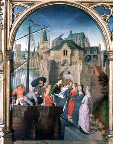 St Ursula Shrine, Arrival in Cologne 1489. Artist: Hans Memling