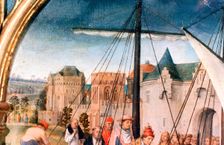 St Ursula Shrine, Departure from Basle Detail, 1489. Artist: Hans Memling