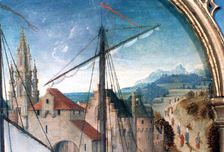 St Ursula Shrine, Departure from Basle Detail, 1489. Artist: Hans Memling