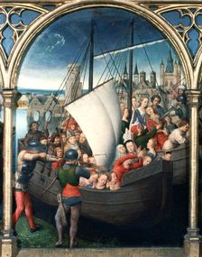 St Ursula Shrine, Martyrdom 1489. Artist: Hans Memling