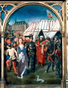 St Ursula Shrine, Martyrdom at Cologne 1489. Artist: Hans Memling