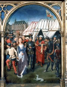 St Ursula Shrine, Martyrdom at Cologne 1489. Artist: Hans Memling