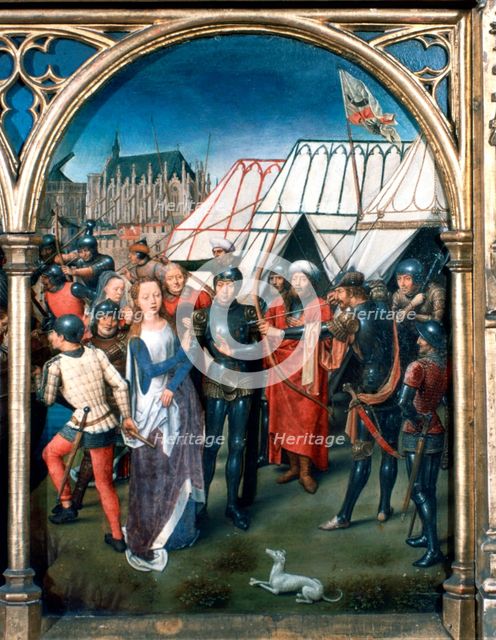 'St Ursula Shrine, Martyrdom at Cologne', 1489. Artist: Hans Memling