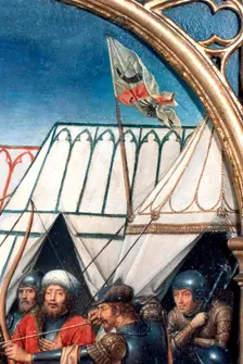 St Ursula Shrine, Martyrdom at Cologne Detail, 1489. Artist: Hans Memling