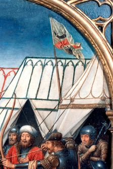 St Ursula Shrine, Martyrdom at Cologne Detail, 1489. Artist: Hans Memling