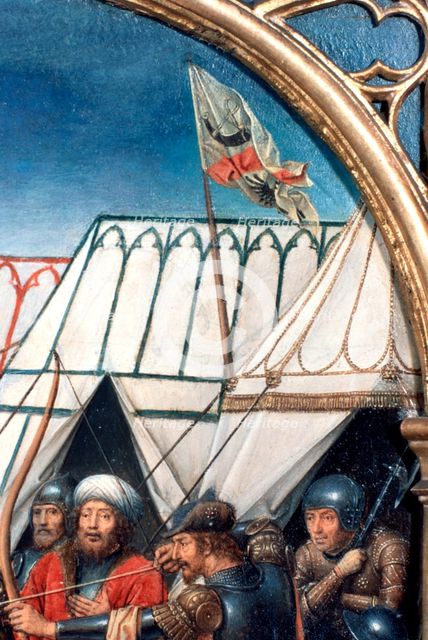 'St Ursula Shrine, Martyrdom at Cologne', Detail, 1489. Artist: Hans Memling