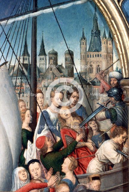 'St Ursula Shrine, Martyrdom', Detail, 1489. Artist: Hans Memling