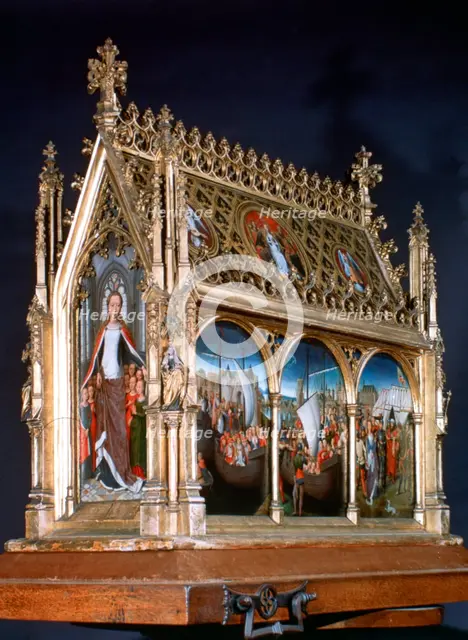 'St Ursula Shrine, St Ursula and the Holy Virgins', 1489. Artist: Hans Memling
