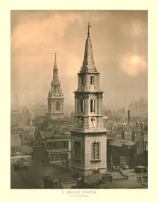 St Vedast Foster, The Steeple mid-late 19th century. Creator: Unknown