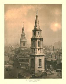 St Vedast Foster, The Steeple mid-late 19th century. Creator: Unknown