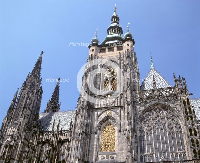 St Vitus Cathedral, Prague, Czech Republic. Creator: Peter Thompson.