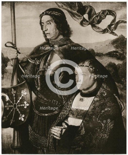 'St Victor and a Donor', (1927). Artist: Hugo van der Goes