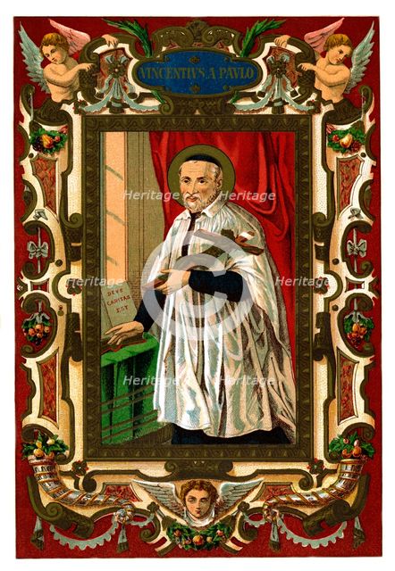 St Vincent de Paul, 1886. Artist: Unknown
