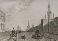 St Vladimir gate, Red Square, Moscow, Russia, 1839. Creator: Augustin François Lemaitre