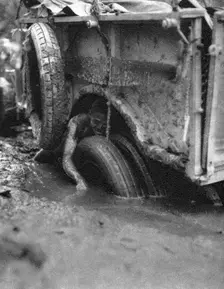 Stuck in a bog, Bulawayo to Dett, Southern Rhodesia, c1924-c1925 (1927). Artist: Thomas A Glover
