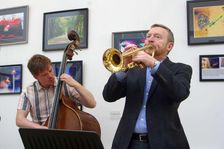 Stuart Henderson Quartet, Clocktower Cafe Jazz Club, Croydon, London, April 2025. Creator: Brian O'Connor
