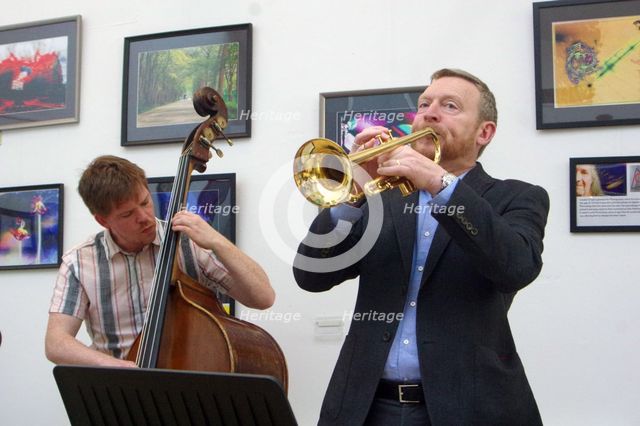 Stuart Henderson Quartet, Clocktower Cafe Jazz Club, Croydon, London, April 2025. Creator: Brian O'Connor.