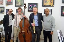 Stuart Henderson Quartet, Clocktower Cafe Jazz Club, Croydon, London, April 2025. Creator: Brian O'Connor