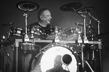 Stuart Kershaw, OMD, live at Heritage Live, Audley End House, Essex, Aug 2023. Creator: Annapaola Marchesani