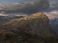 Stugunoset at Filefjell, 1851. Creator: Johan Christian Dahl
