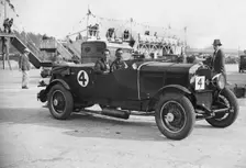 Studebaker of CW Johnstone and AES Walter at the JCC Double Twelve Race, Brooklands, Surrey, 1929. Artist: Bill Brunell