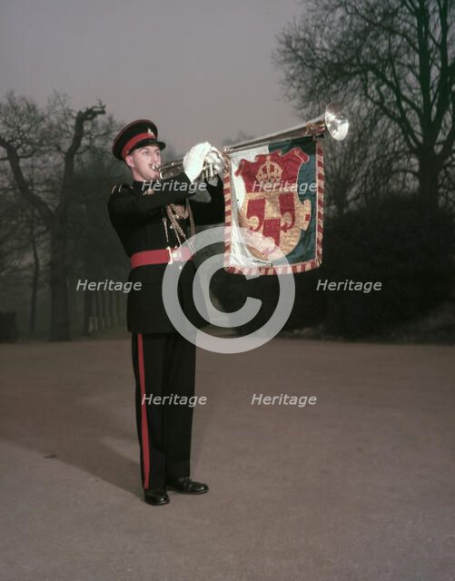 Student Band Master Parker of the Royal Military School of Music, 1952.  Creator: Arthur Charles Kirby Ware.