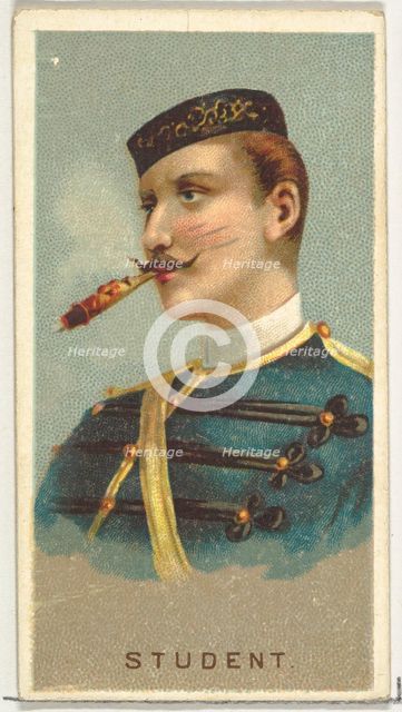 Student, from World's Smokers series (N33) for Allen & Ginter Cigarettes, 1888. Creator: Allen & Ginter.
