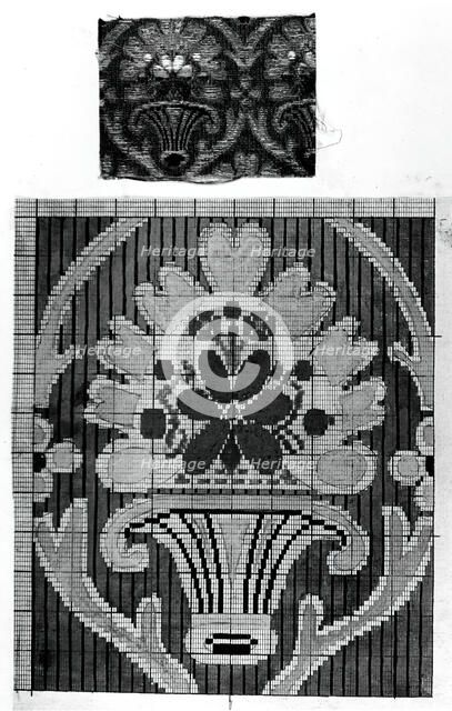 Student Notebook Containing Notes, Diagrams and Swatches (Velours Coupé), France, 19th cent. Creator: Unknown.