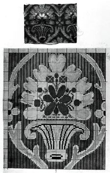 Student Notebook Containing Notes, Diagrams and Swatches (Velours Coupé), France, 19th cent. Creator: Unknown