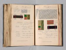 Student Notebook Containing Notes, Diagrams and Swatches, Germany, c. 1898-1900. Creator: Alfred Fehr
