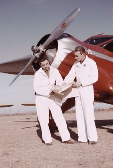 Student pilots, Meacham Field, Fort Worth, Tex., 1942. Creator: Arthur Rothstein